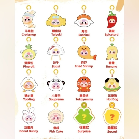 Baby Three Big Bites Plush Pendant  "Pineroll" - Picture 9 of 12